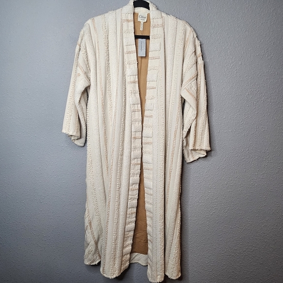 Anthropologie Ollari Renee Kimono Duster Sweater Cardigan Robe Small NEW Boho - Picture 2 of 14